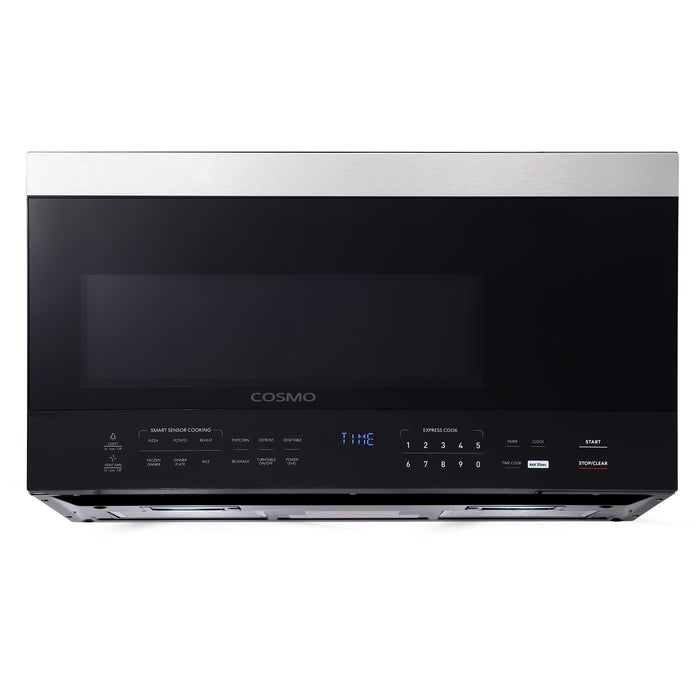 Cosmo 30'' 1.6 cu. ft. Over the Range Microwave in Stainless Steel with Vent Fan COS-3016ORM1SS