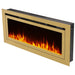 Touchstone Sideline Deluxe Gold 50" Recessed Smart Electric Fireplace 86275