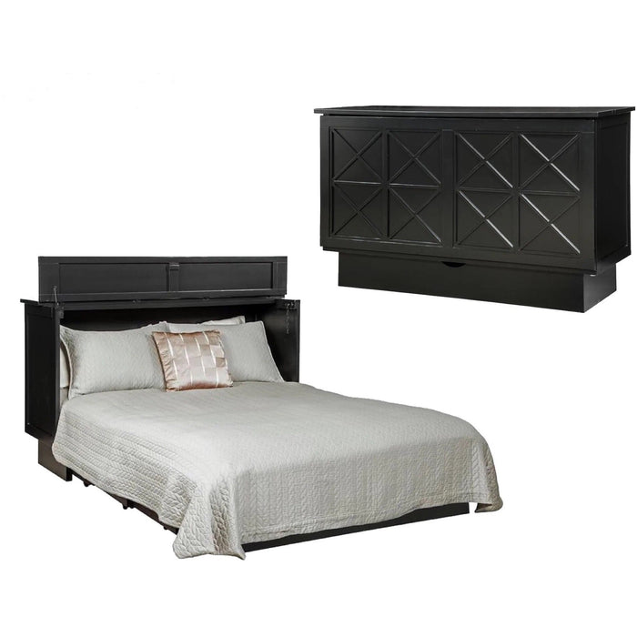Arason Creden-ZzZ Essex Black Queen Size Murphy Cabinet Bed 513-20