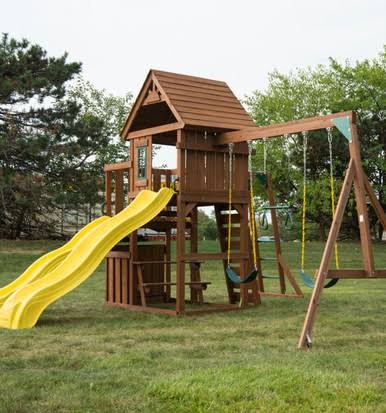 Swing-N-Slide Timberview Wood Complete Play Set