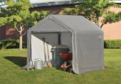 ShelterLogic Shed-in-a-Box 6 x 6x 6 ft Peak Grey