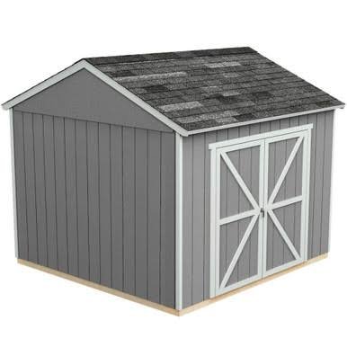 Handy Home DIY Rookwood 10 ft. x 10 ft. Wooden Storage with Flooring Included