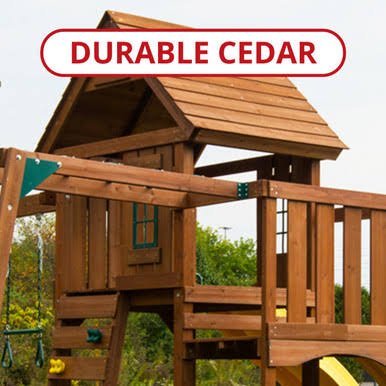 Swing-N-Slide Timberview Wood Complete Play Set