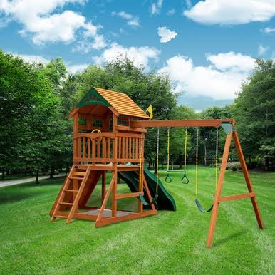 Gorilla Playsets Outing w/ Dual Slides Swing Set