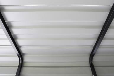 Steel Carport 12 x 20 x 7 ft. Galvanized Black/Eggshell