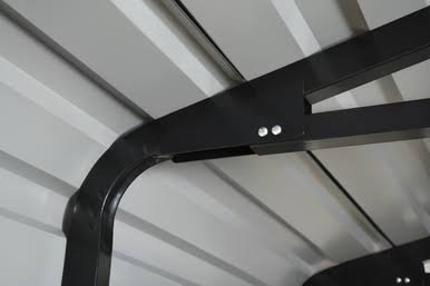 Arrow Powder Coated Steel Carport 20 ft. x 20 ft. - Charcoal