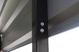 Steel Carport 12 x 20 x 7 ft. Galvanized Black/Eggshell
