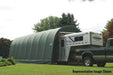 ShelterCoat 15 x 24 ft. Wind and Snow Rated Garage Round Green STD