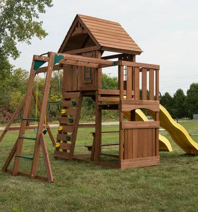Swing-N-Slide Timberview Wood Complete Play Set