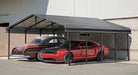 Arrow Powder Coated Steel Carport 20 ft. x 20 ft. - Charcoal