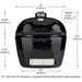 Primo Oval Junior 200 Ceramic Charcoal Grill PGCJRH (Grill Only)