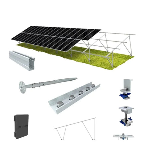 Chiko USA GroundFlex U2V Solar Panel Ground Mount Kit | Standard Module Version